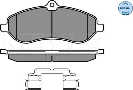 Meyle 025 245 9518/W - Brake Pad Set, disc brake autospares.lv