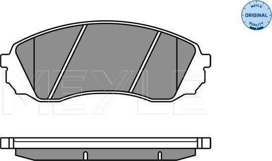 Meyle 025 245 9717/W - Brake Pad Set, disc brake autospares.lv