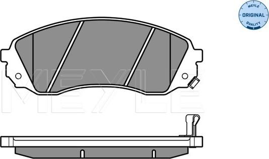 Meyle 025 245 9717/W - Brake Pad Set, disc brake autospares.lv