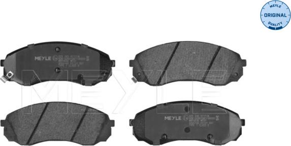 Meyle 025 245 9717/W - Brake Pad Set, disc brake autospares.lv