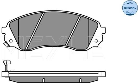 Meyle 025 245 9717/W - Brake Pad Set, disc brake autospares.lv