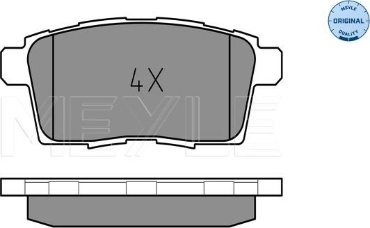 Meyle 025 245 4517 - Brake Pad Set, disc brake autospares.lv