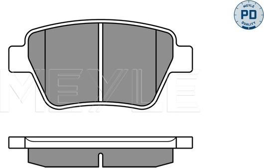 Meyle 025 245 6317/PD - Brake Pad Set, disc brake autospares.lv