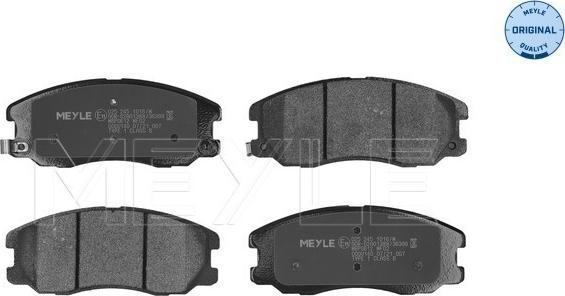 Meyle 025 245 1016/W - Brake Pad Set, disc brake autospares.lv