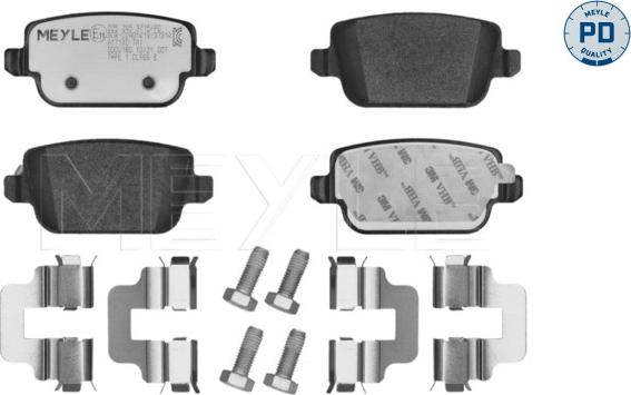 Meyle 025 245 3715/PD - Brake Pad Set, disc brake autospares.lv