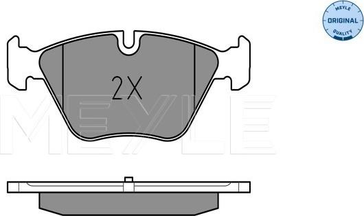 Meyle 025 246 9719 - Brake Pad Set, disc brake autospares.lv