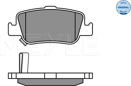 Meyle 025 246 6415/W - Brake Pad Set, disc brake autospares.lv