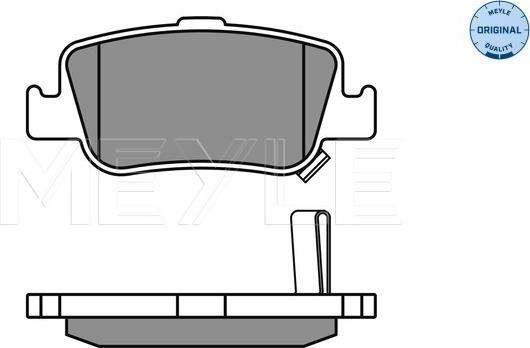 Meyle 025 246 6415/W - Brake Pad Set, disc brake autospares.lv