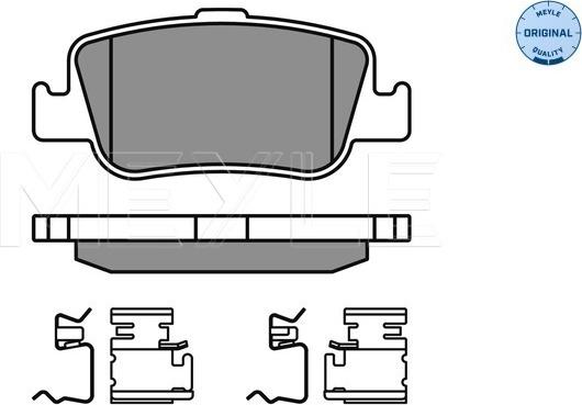 Meyle 025 246 6415/W - Brake Pad Set, disc brake autospares.lv