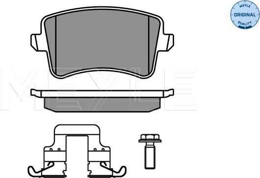 Meyle 025 246 0617/K1 - Brake Pad Set, disc brake autospares.lv