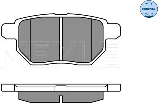 Meyle 025 246 1015/W - Brake Pad Set, disc brake autospares.lv