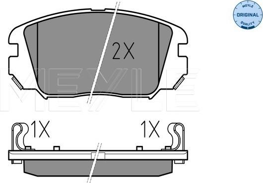 Meyle 025 246 1817/W - Brake Pad Set, disc brake autospares.lv