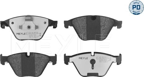 Meyle 025 246 8820/PD - Brake Pad Set, disc brake autospares.lv