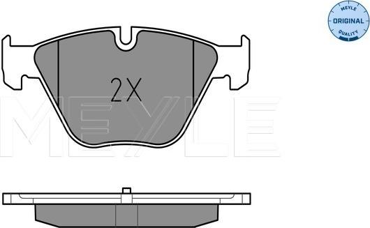 Meyle 025 246 8820 - Brake Pad Set, disc brake autospares.lv