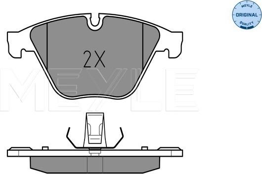 Meyle 025 246 8820 - Brake Pad Set, disc brake autospares.lv