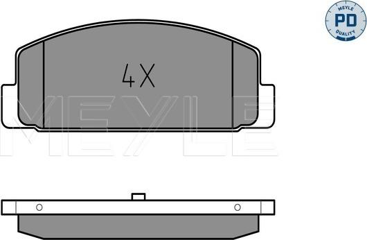 Meyle 025 240 4514/PD - Brake Pad Set, disc brake autospares.lv