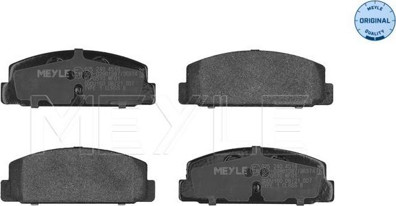 Meyle 025 240 4514 - Brake Pad Set, disc brake autospares.lv