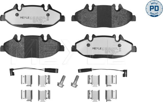 Meyle 025 240 0720/PD - Brake Pad Set, disc brake autospares.lv