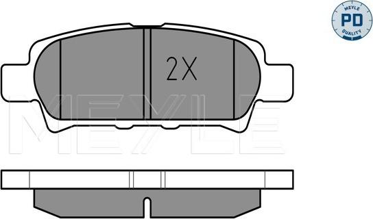 Meyle 025 240 1416/PD - Brake Pad Set, disc brake autospares.lv