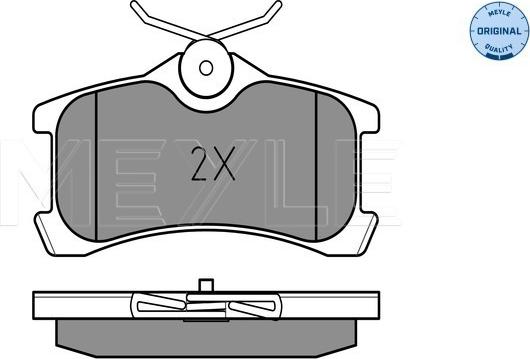 Meyle 025 240 1314/W - Brake Pad Set, disc brake autospares.lv