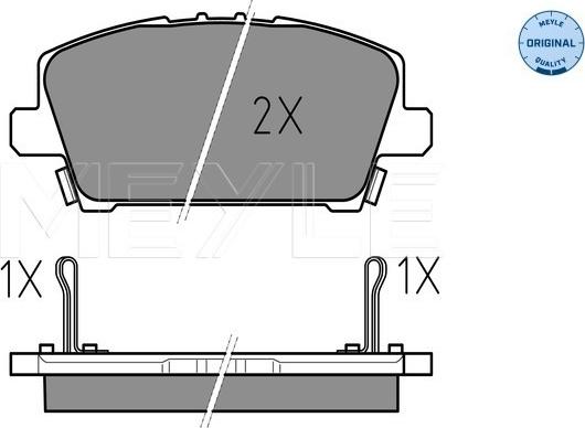 Meyle 025 240 8717/W - Brake Pad Set, disc brake autospares.lv