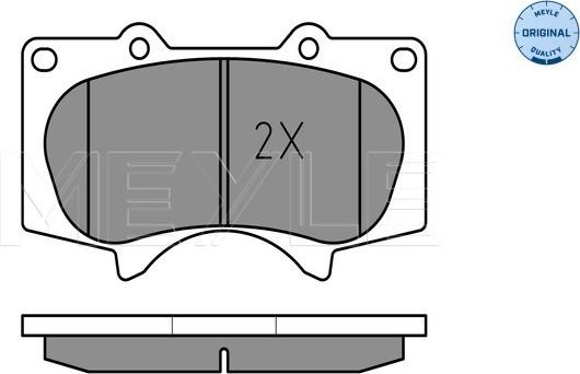 Meyle 025 240 2417/W - Brake Pad Set, disc brake autospares.lv