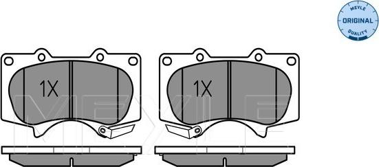 Meyle 025 240 2417/W - Brake Pad Set, disc brake autospares.lv