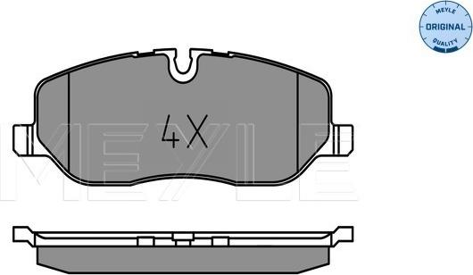 Meyle 025 241 9118 - Brake Pad Set, disc brake autospares.lv