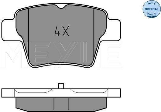 Meyle 025 241 5017 - Brake Pad Set, disc brake autospares.lv