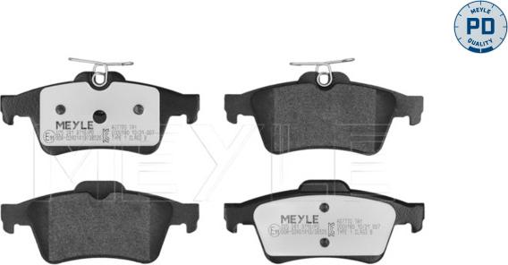 Meyle 025 241 3716/PD - Brake Pad Set, disc brake autospares.lv