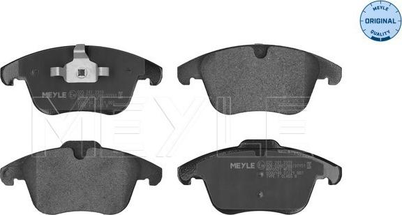 Meyle 025 241 2319 - Brake Pad Set, disc brake autospares.lv