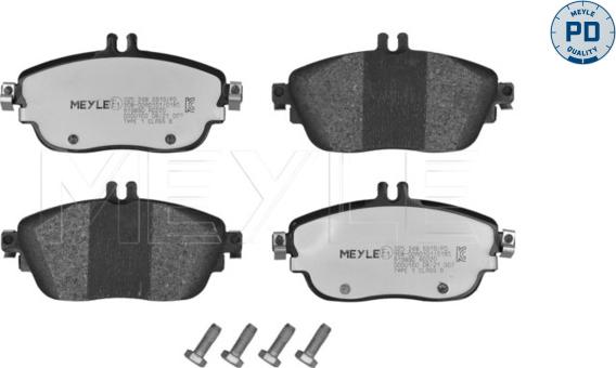 Meyle 025 248 6919/PD - Brake Pad Set, disc brake autospares.lv