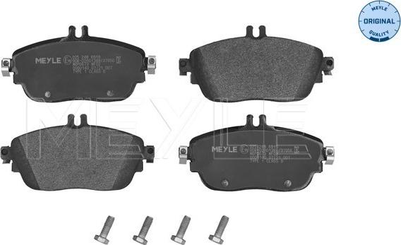 Meyle 025 248 6919 - Brake Pad Set, disc brake autospares.lv