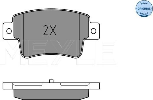 Meyle 025 243 4917/W - Brake Pad Set, disc brake autospares.lv