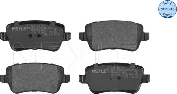 Meyle 025 243 4817 - Brake Pad Set, disc brake autospares.lv