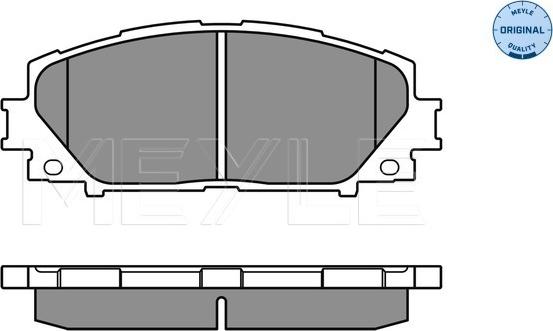 Meyle 025 243 4717 - Brake Pad Set, disc brake autospares.lv