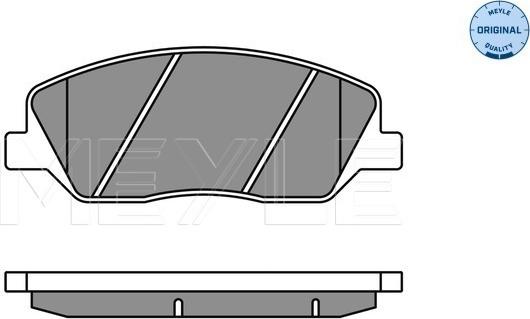 Meyle 025 243 5117/W - Brake Pad Set, disc brake autospares.lv