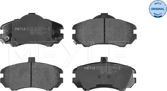 Meyle 025 243 6917/W - Brake Pad Set, disc brake autospares.lv