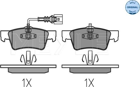 Meyle 025 243 6819 - Brake Pad Set, disc brake autospares.lv