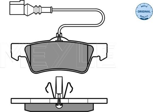 Meyle 025 243 6719/W - Brake Pad Set, disc brake autospares.lv