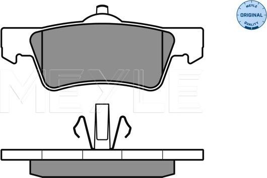 Meyle 025 243 6719/W - Brake Pad Set, disc brake autospares.lv