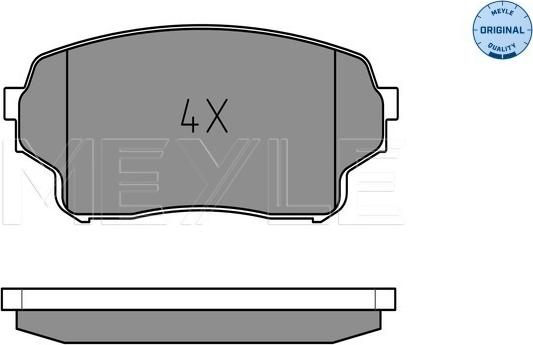 Meyle 025 243 0115/W - Brake Pad Set, disc brake autospares.lv