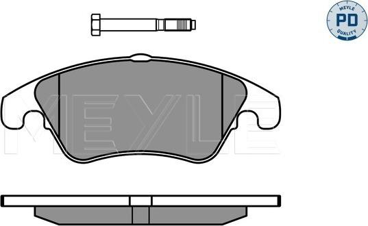 Meyle 025 243 1019/PD - Brake Pad Set, disc brake autospares.lv