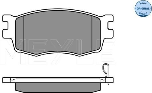 Meyle 025 243 1717/W - Brake Pad Set, disc brake autospares.lv