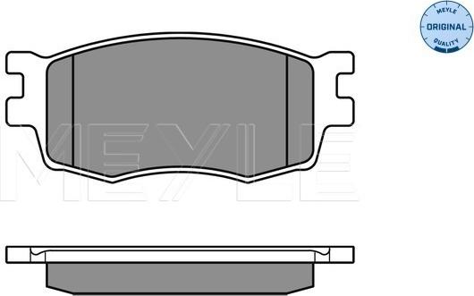 Meyle 025 243 1717/W - Brake Pad Set, disc brake autospares.lv