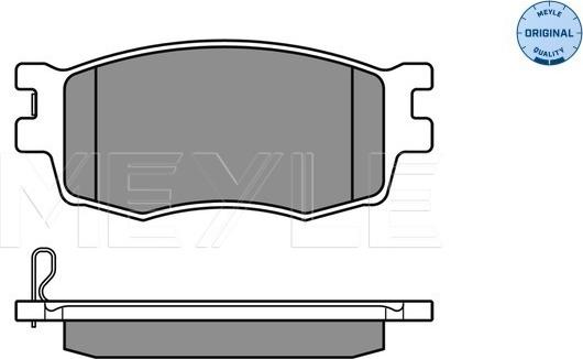 Meyle 025 243 1717/W - Brake Pad Set, disc brake autospares.lv