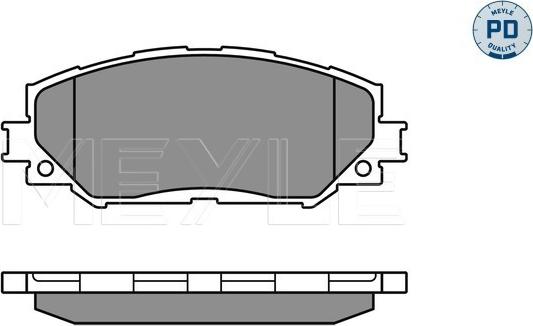 Meyle 025 243 3617/PD - Brake Pad Set, disc brake autospares.lv