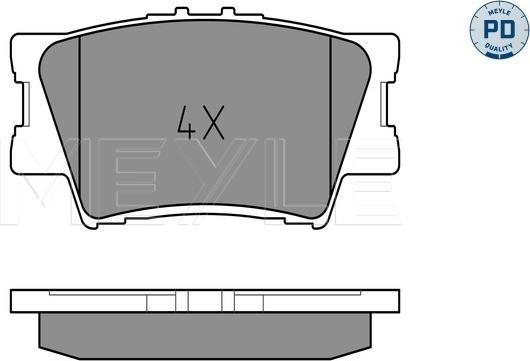 Meyle 025 243 3815/PD - Brake Pad Set, disc brake autospares.lv