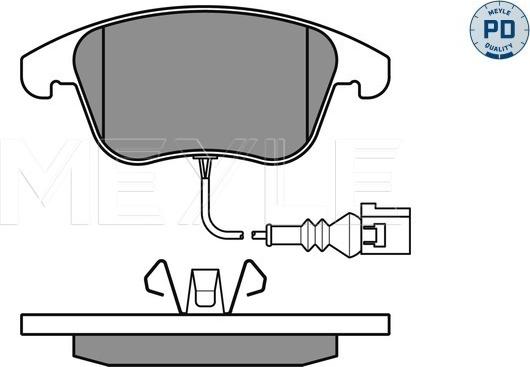 Meyle 025 243 3219/PD - Brake Pad Set, disc brake autospares.lv