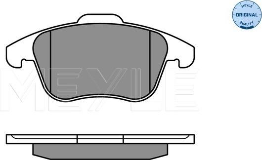 Meyle 025 243 3219/W - Brake Pad Set, disc brake autospares.lv